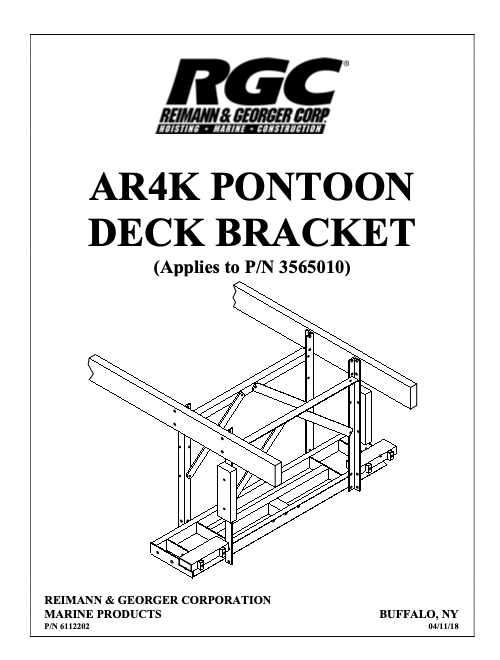 AR4000 Pontoon Deck Brackets