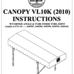 Canopy Instructions VL10K (2010) W/Corner Angle & Tube Inside Tube Joint