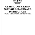 Dock Ramp W/Hinge & Hardware Instructions
