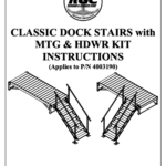 Dock Stairs W/Mtg & Hardware Kit Instructions