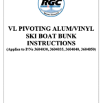 VL Pivoting Aluminum/Vinyl Ski Boat Bunk Instructions