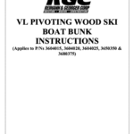 VL Pivoting Wood Ski Boat Bunk Instructions