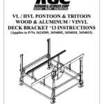 VL/HVL Pontoon/Tritoon Wood & Aluminum/Vinyl Deck Brackets