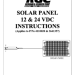 Solar Panel 12V & 24V DC Instructions