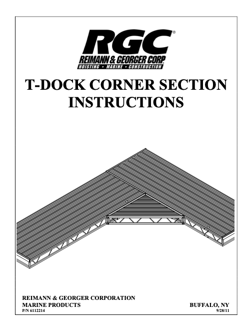 T-Dock 4′ Corner Wedge