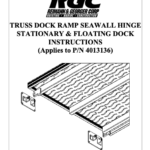 T-Dock Ramp Seawall Hinge Kit (Stationary & Floating)