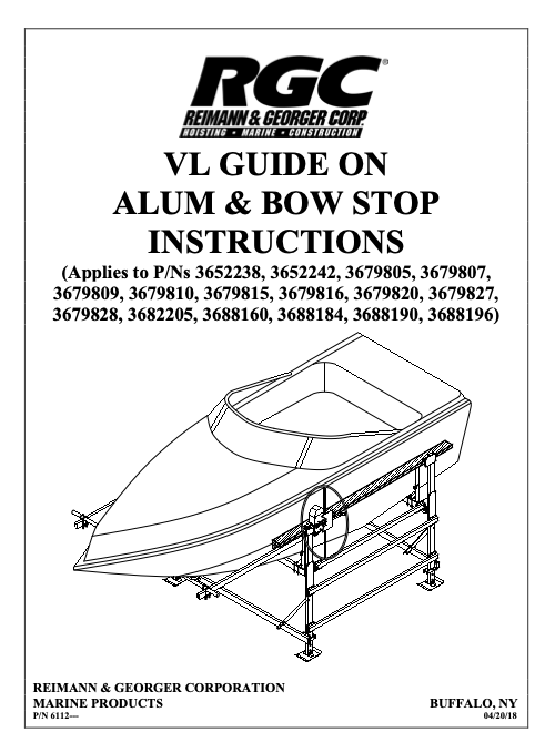 VL Guide-Ons Aluminum & Bow Stop Instructions