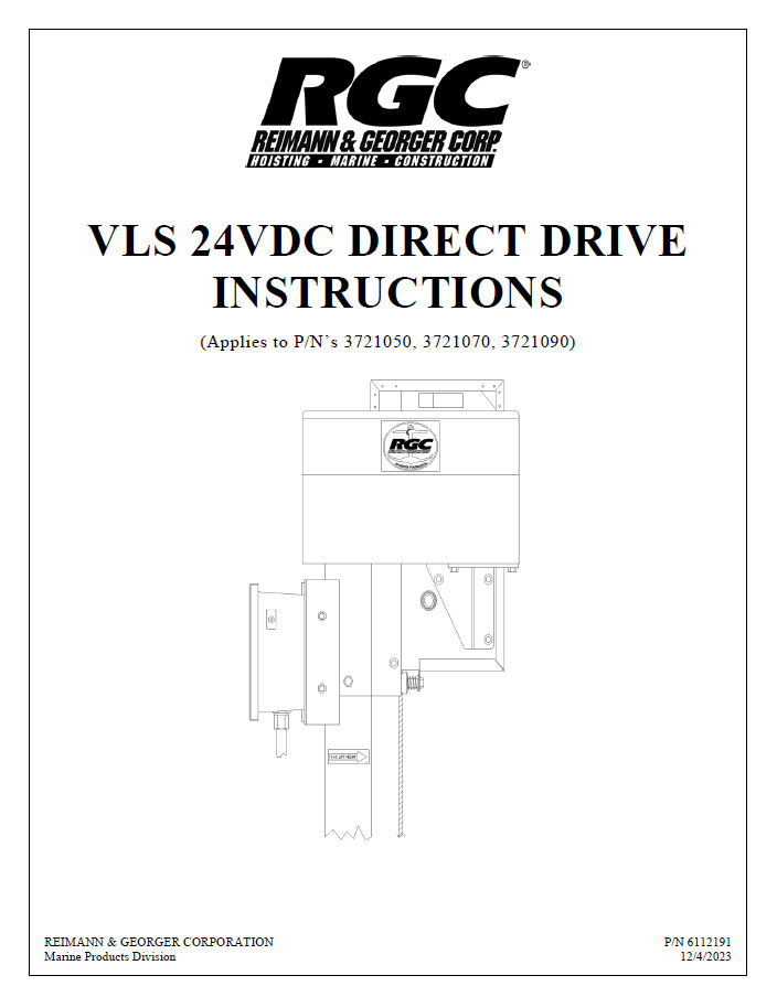 VLS 24VDC DIRECT DRIVE INSTRUCTIONS