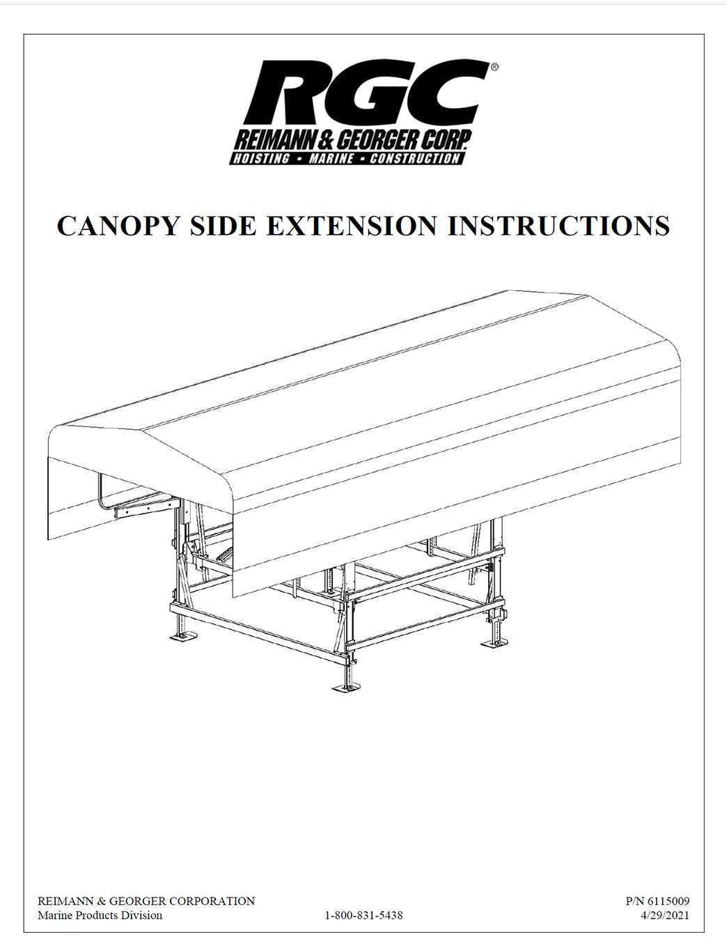 Canopy Side Extension Instructions
